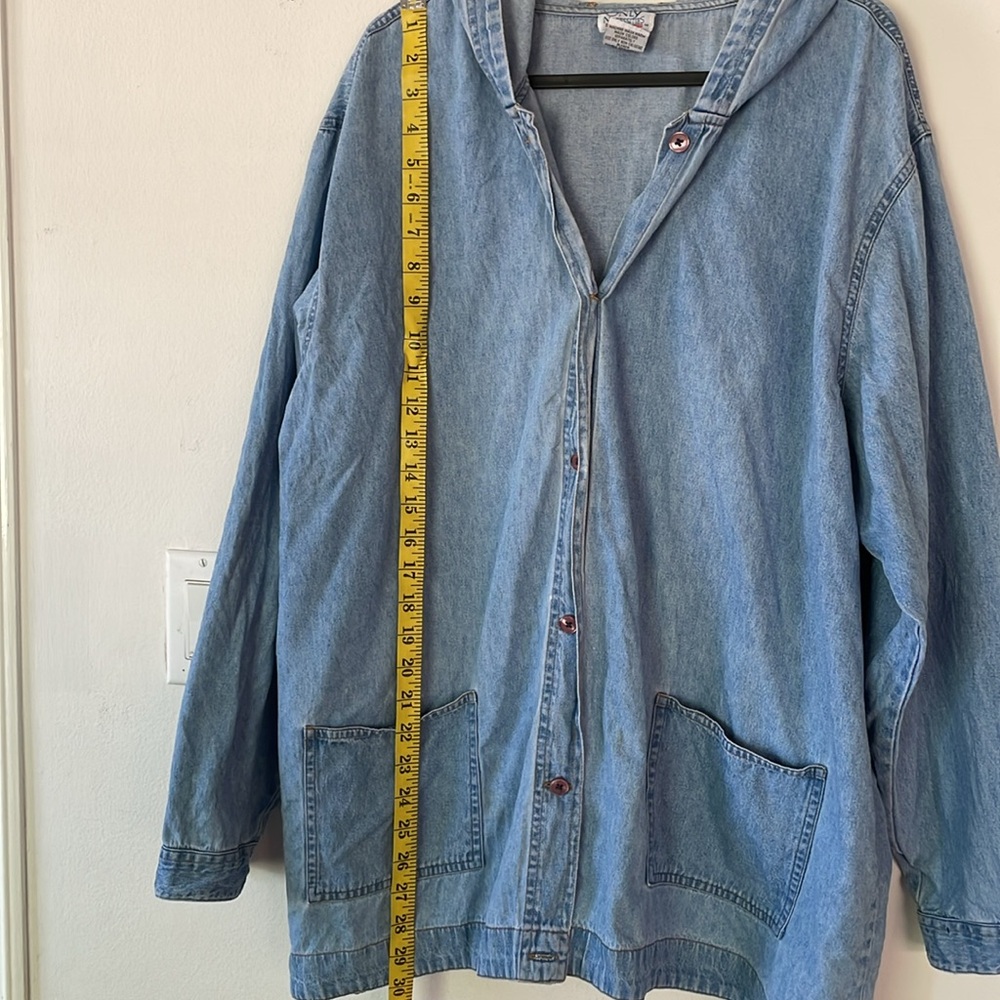 Vintage Chambray ‘shacket’. Size 1X. Only Necessities - Picture 3 of 5